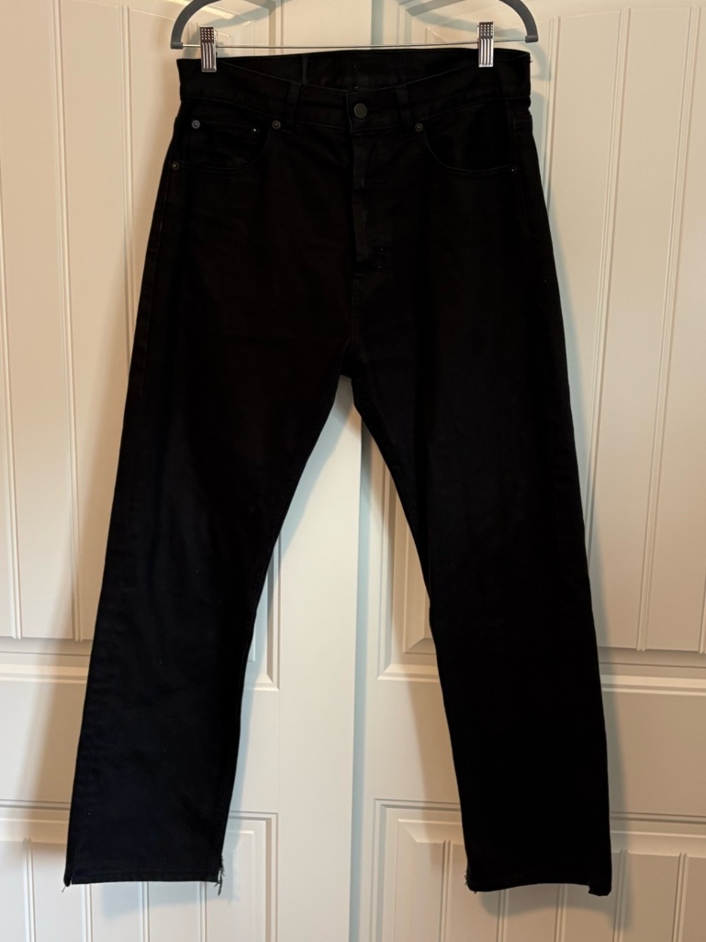 Fear of God black 5 pocket men’s jeans size 30 x 29 straight leg